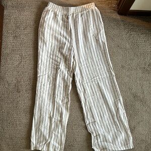 Striped Linen Pants